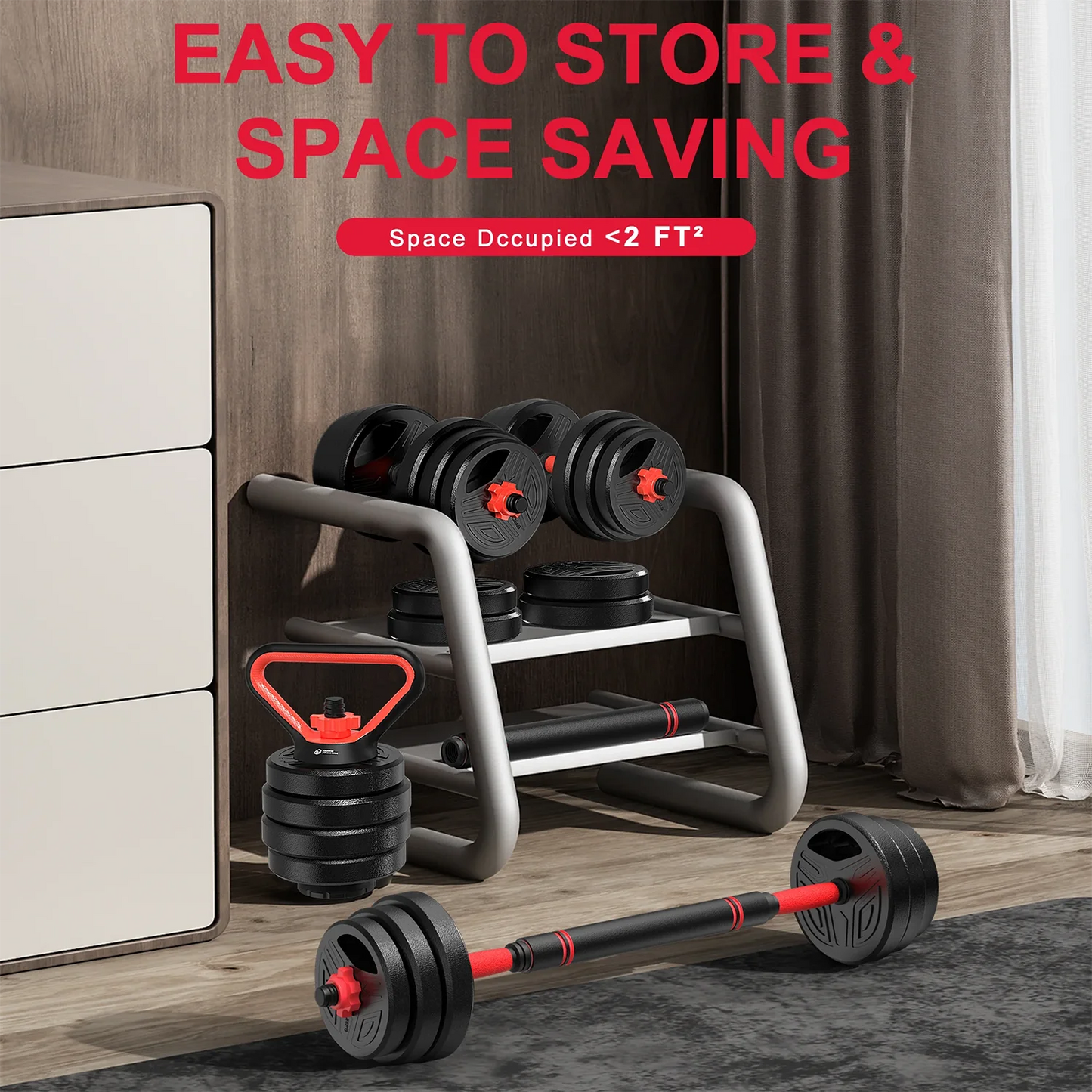3-in-1 Dumbbell Set