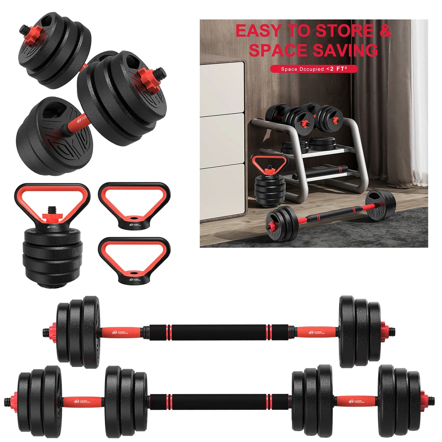 3-in-1 Dumbbell Set