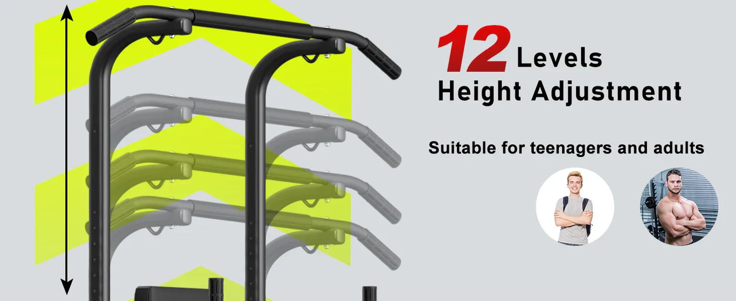 Power Tower Dip Station & Pull-Up Bar