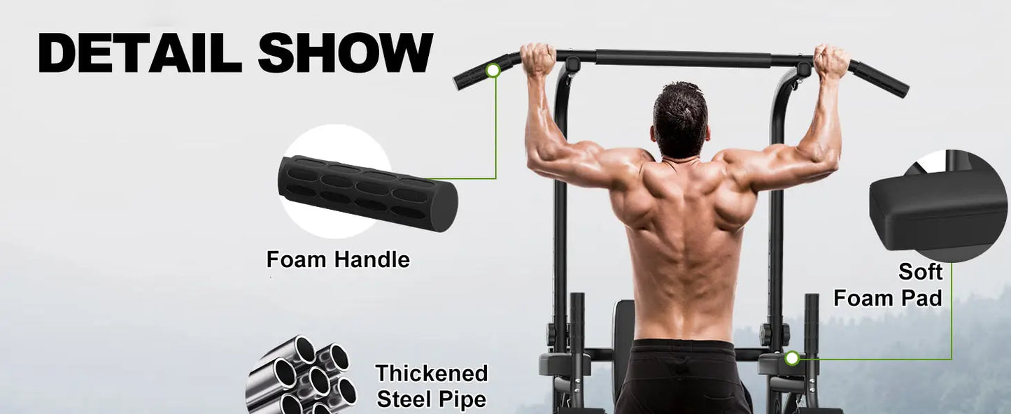 Power Tower Dip Station & Pull-Up Bar