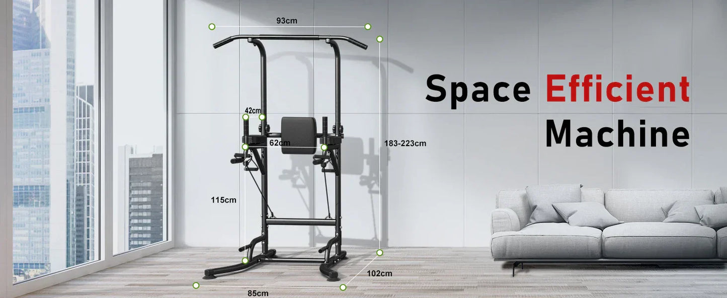 Power Tower Dip Station & Pull-Up Bar