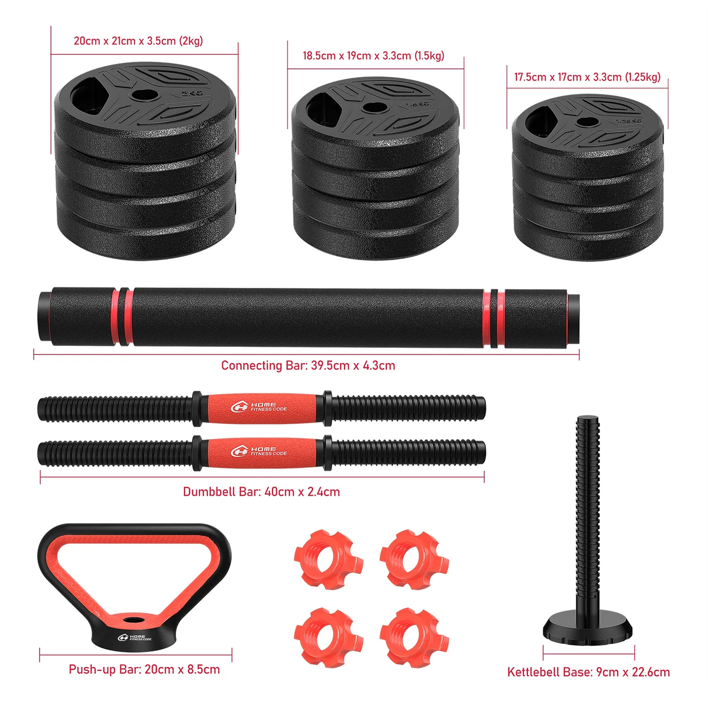3-in-1 Dumbbell Set