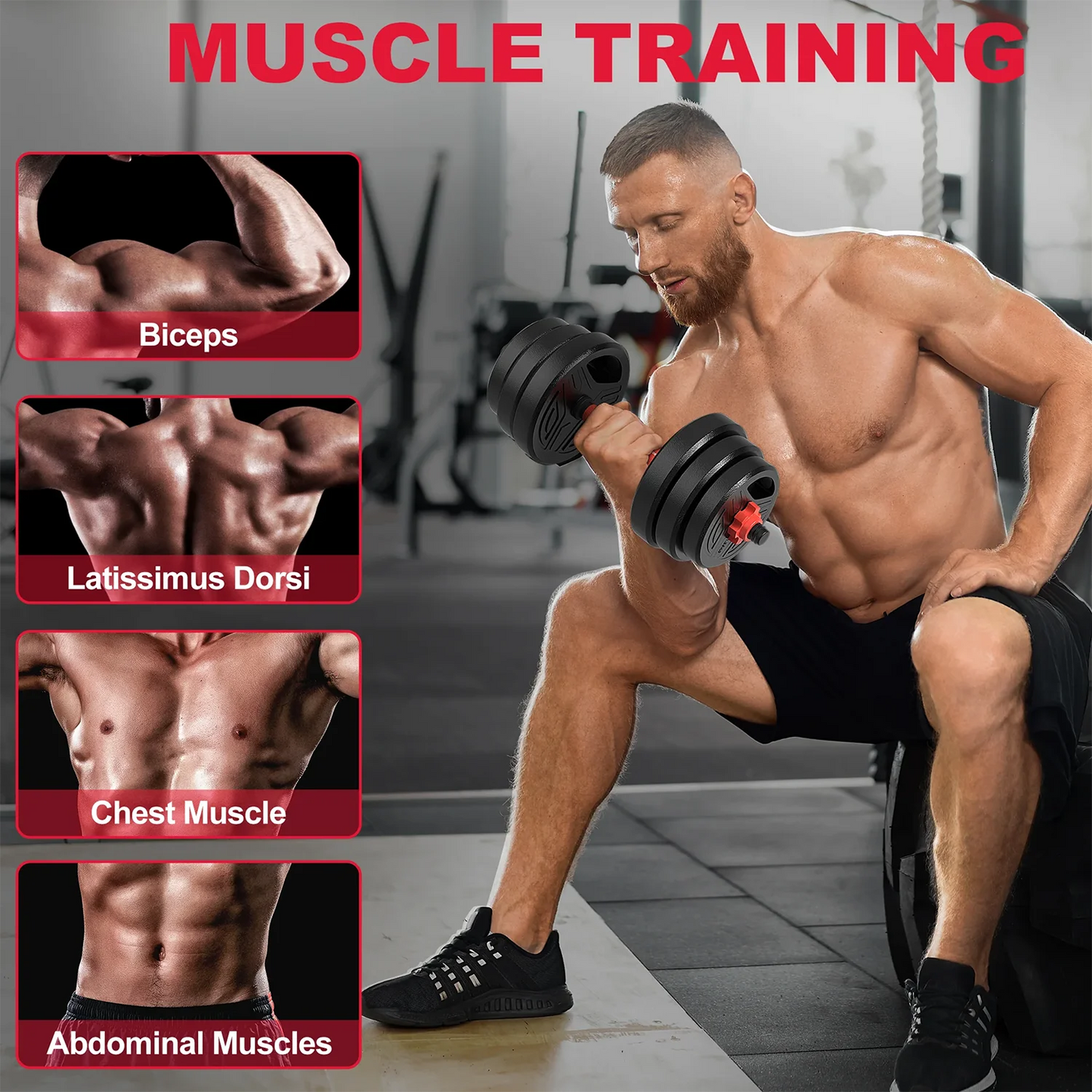 3-in-1 Dumbbell Set