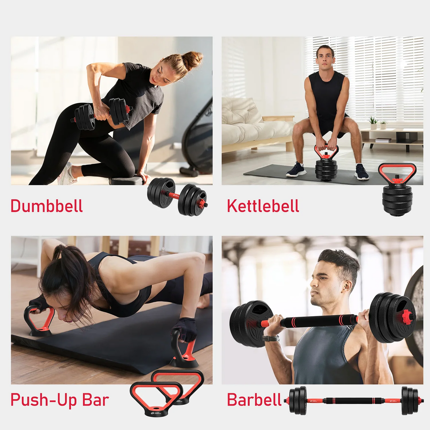3-in-1 Dumbbell Set