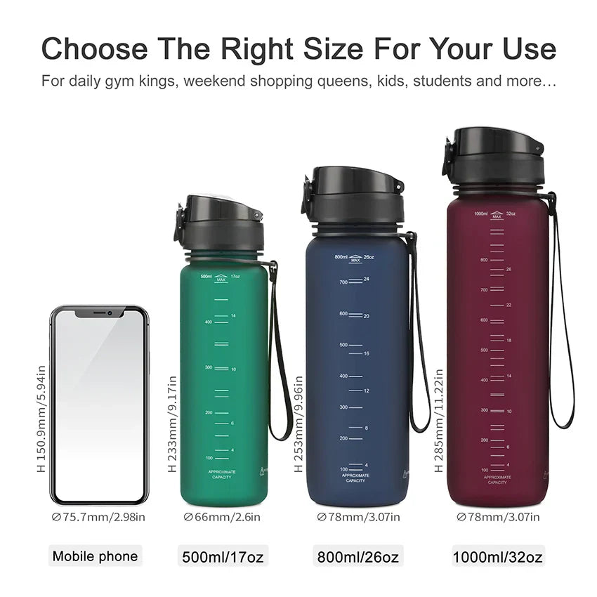 Sport Water Bottle (500/800/1000 ml)