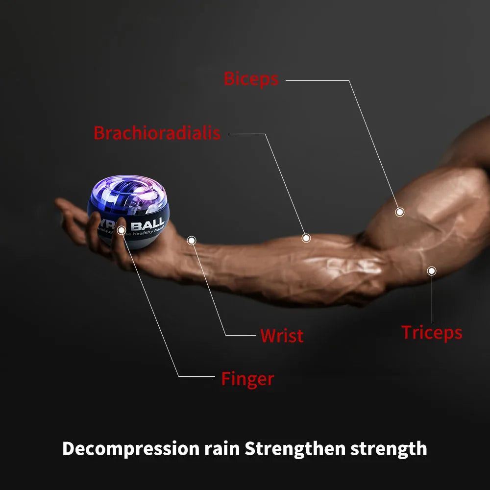 LED Gyroscopic Power Trainer Ball