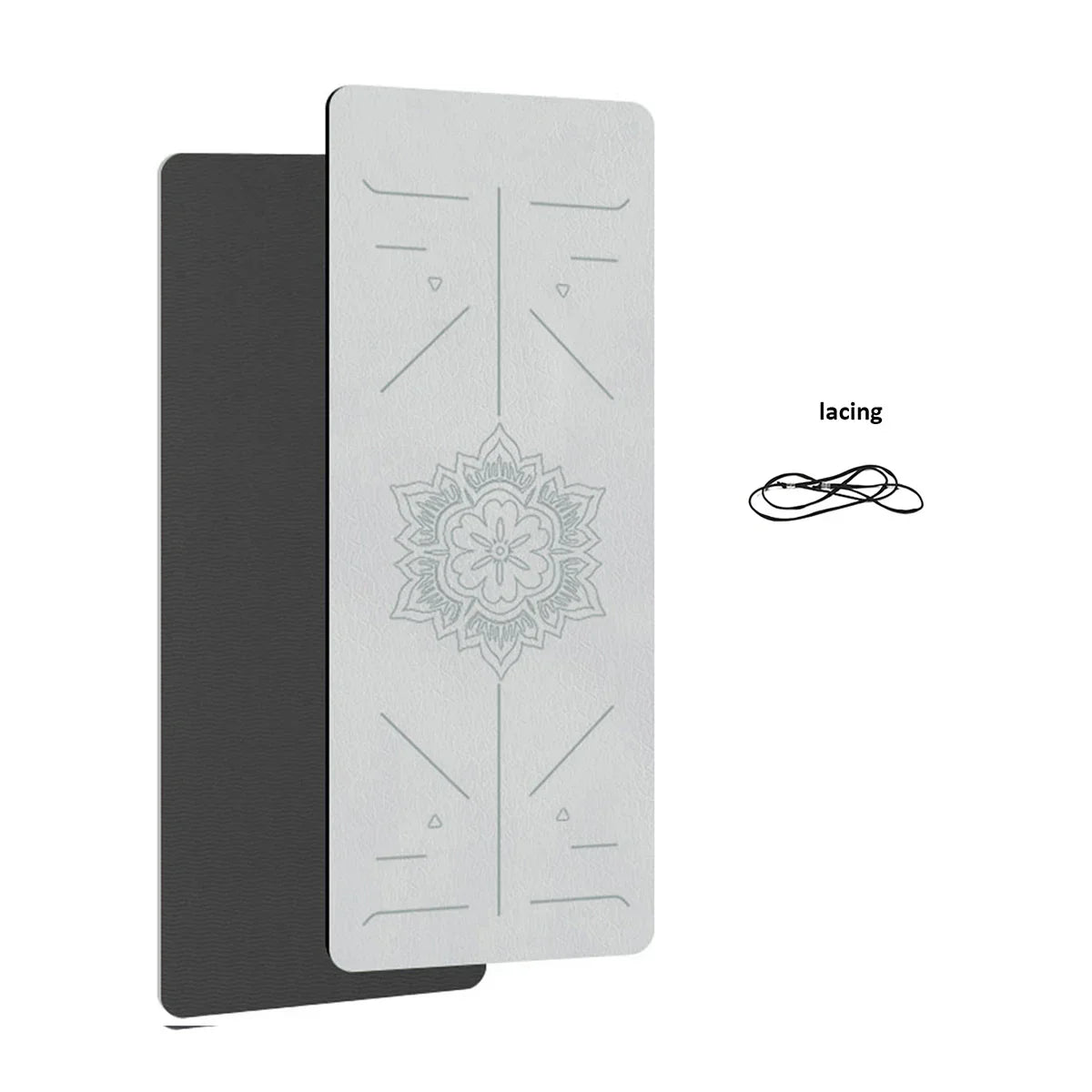 TPE Yoga & Fitness Mat with Alignment Guide Lines
