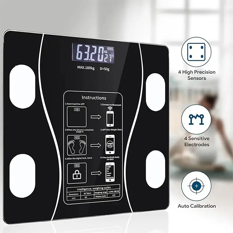Smart Body-Fat Analysing Bathroom Scale