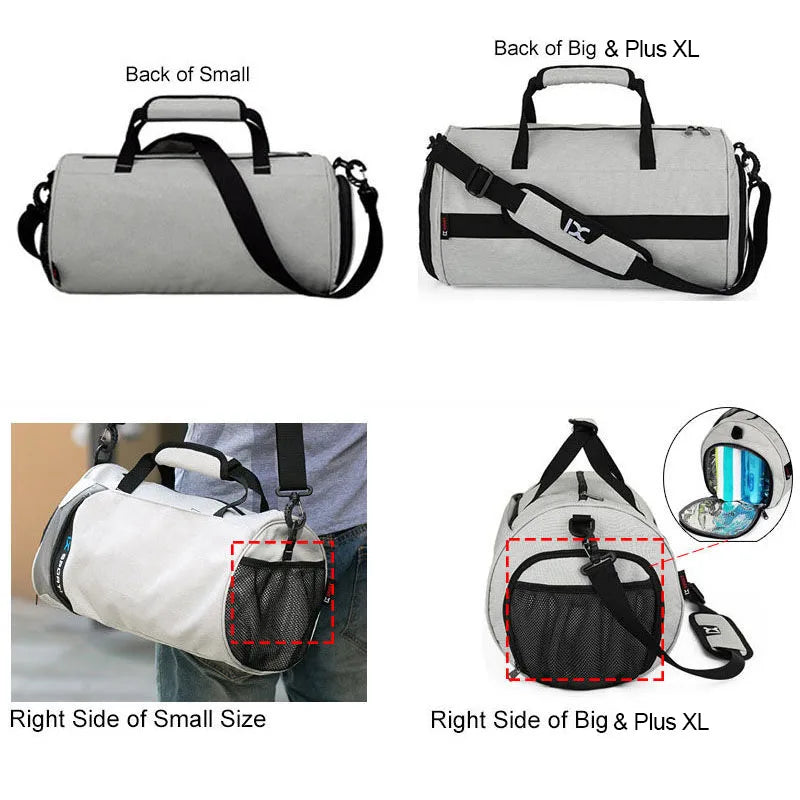 XL Fitness Gym Bag – Wet/Dry Compartments & Travel Ready
