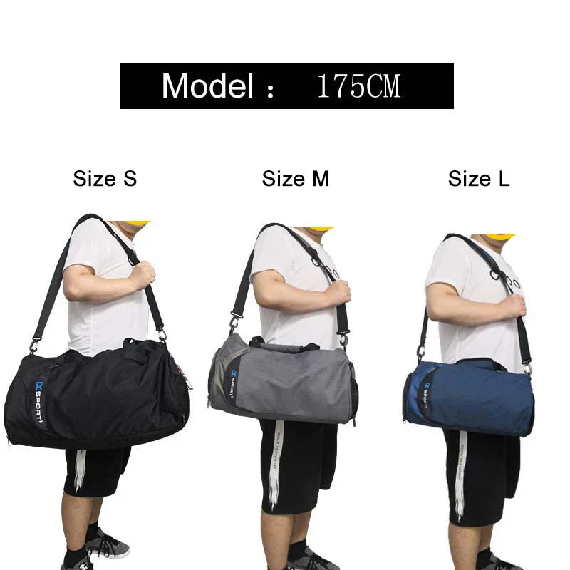 XL Fitness Gym Bag – Wet/Dry Compartments & Travel Ready