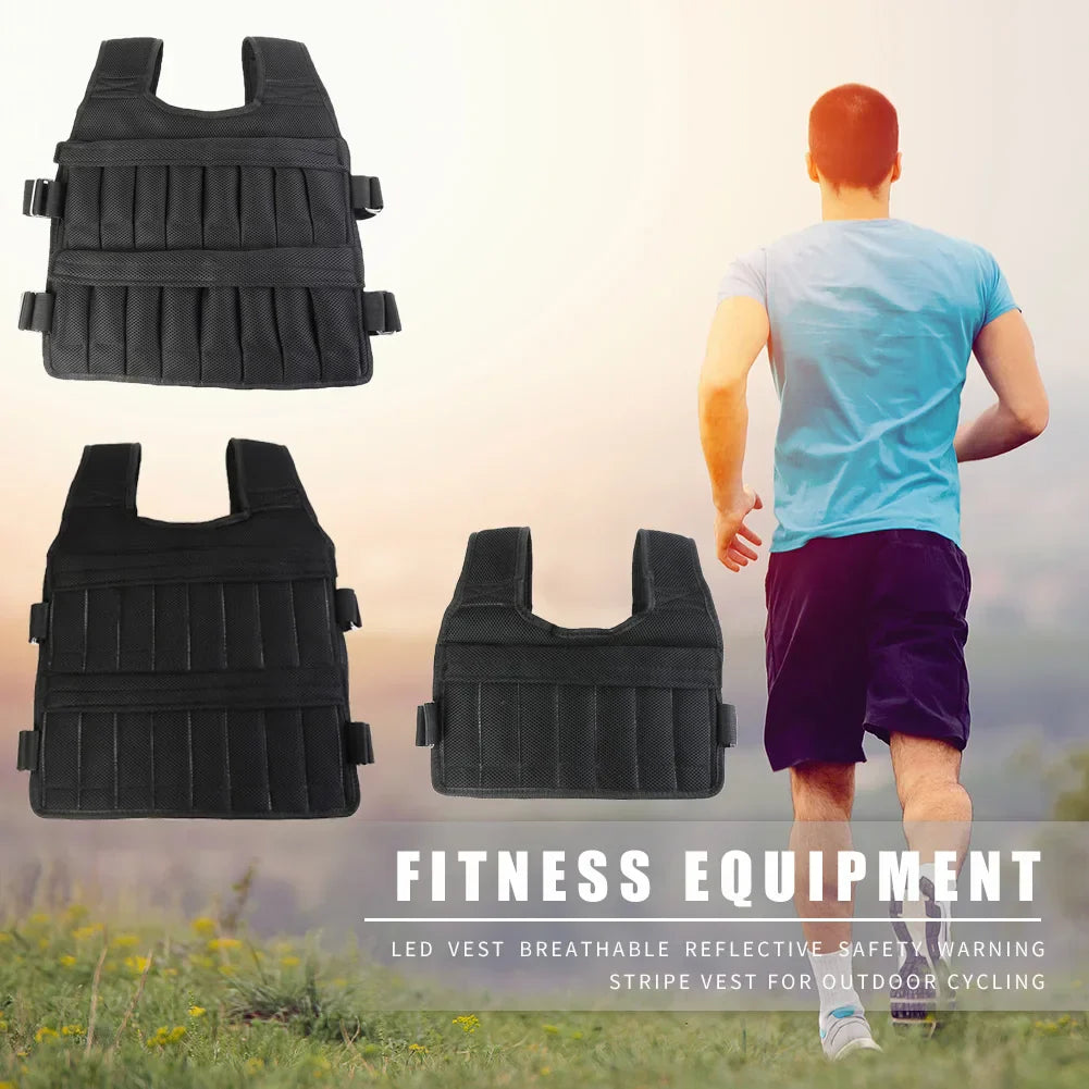 Adjustable Weighted Training Vest (3–15–35 kg Capacity)