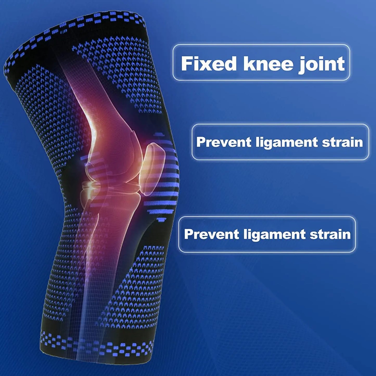 Knee Brace with Side Stabilisers & Patella Gel