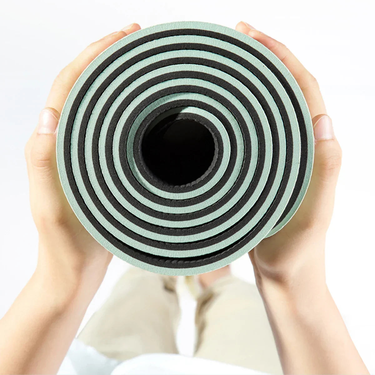 TPE Yoga & Fitness Mat with Alignment Guide Lines