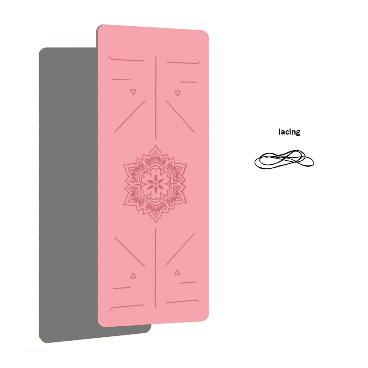 TPE Yoga & Fitness Mat with Alignment Guide Lines