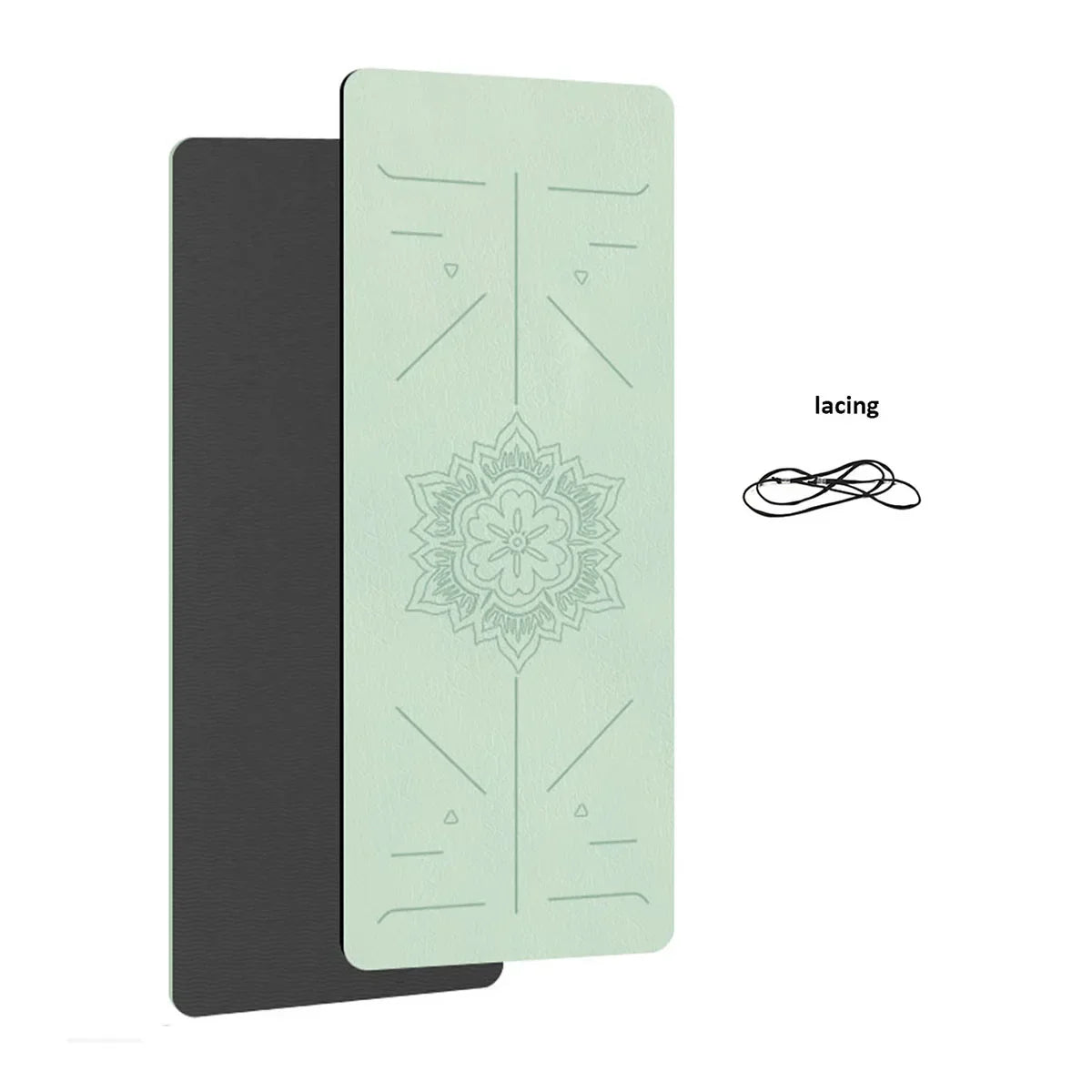 TPE Yoga & Fitness Mat with Alignment Guide Lines