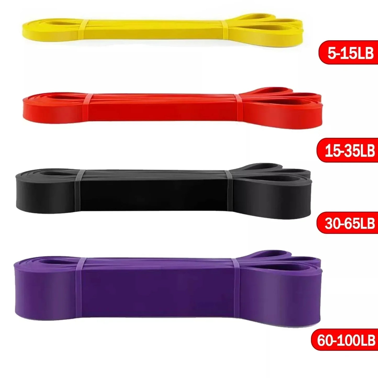 Adjustable 5–120 lbs Fitness Resistance Band