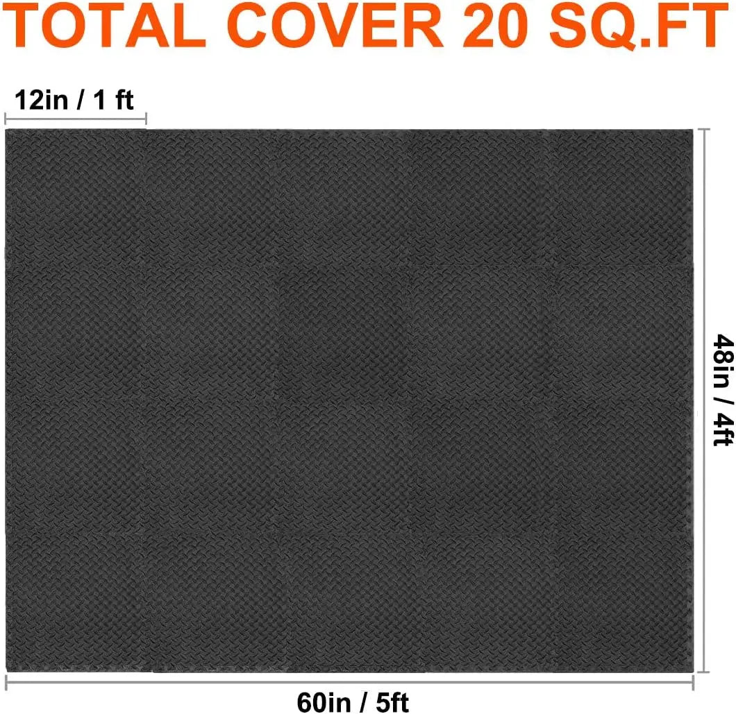 EVA Interlocking Puzzle Fitness Mat – Ultimate Floor Protection