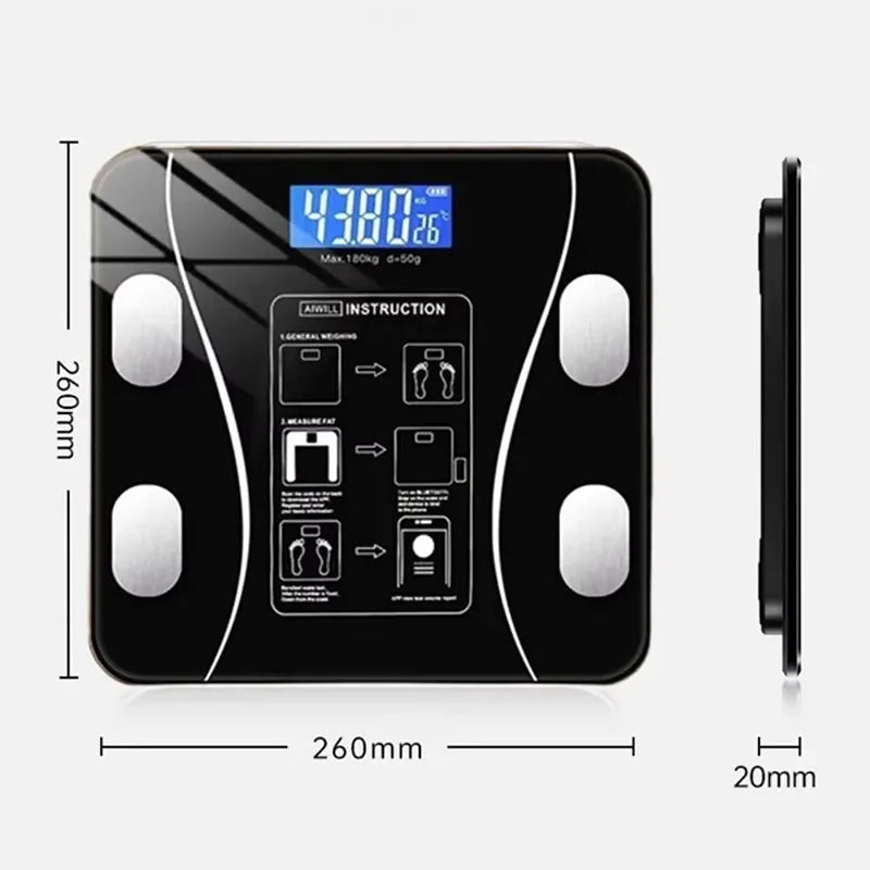Smart Body-Fat Analysing Bathroom Scale