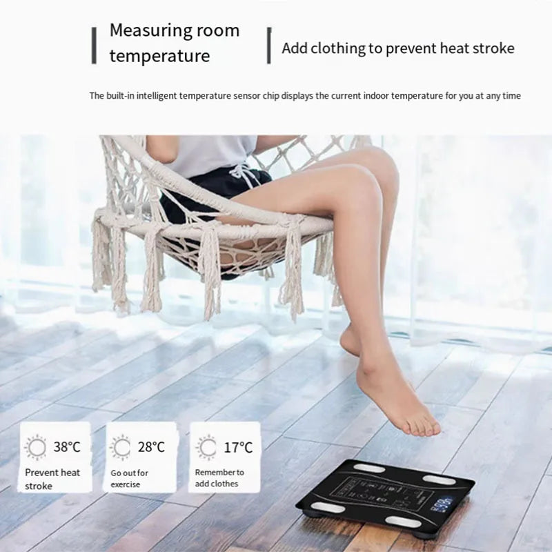 Smart Body-Fat Analysing Bathroom Scale