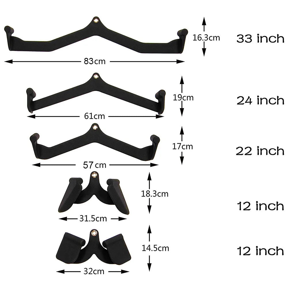 Home Gym V-Bar Pulley Cable Attachment