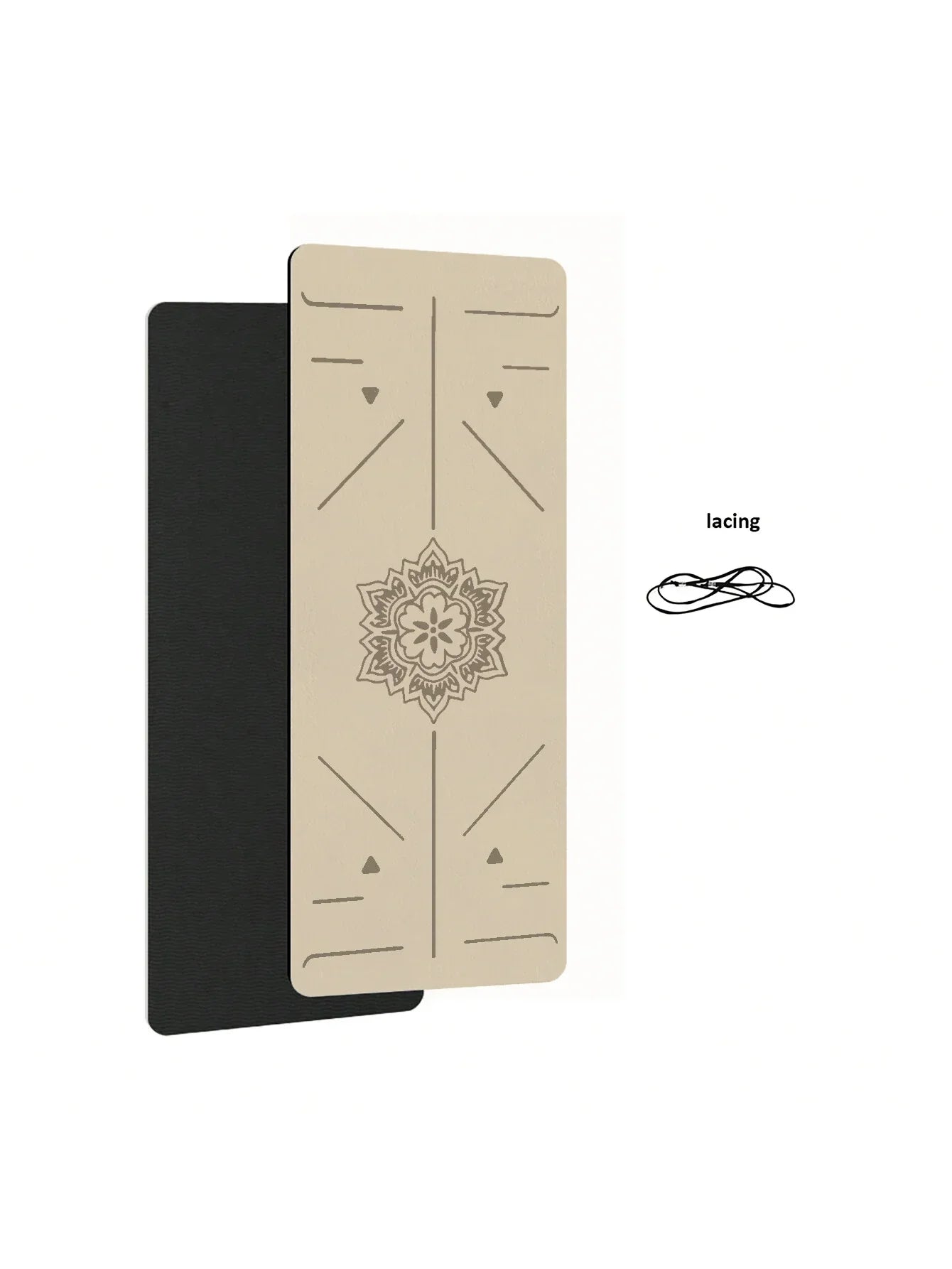 TPE Yoga & Fitness Mat with Alignment Guide Lines
