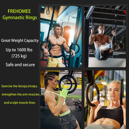 Gymnastic Rings with 1.2 m Adjustable Straps