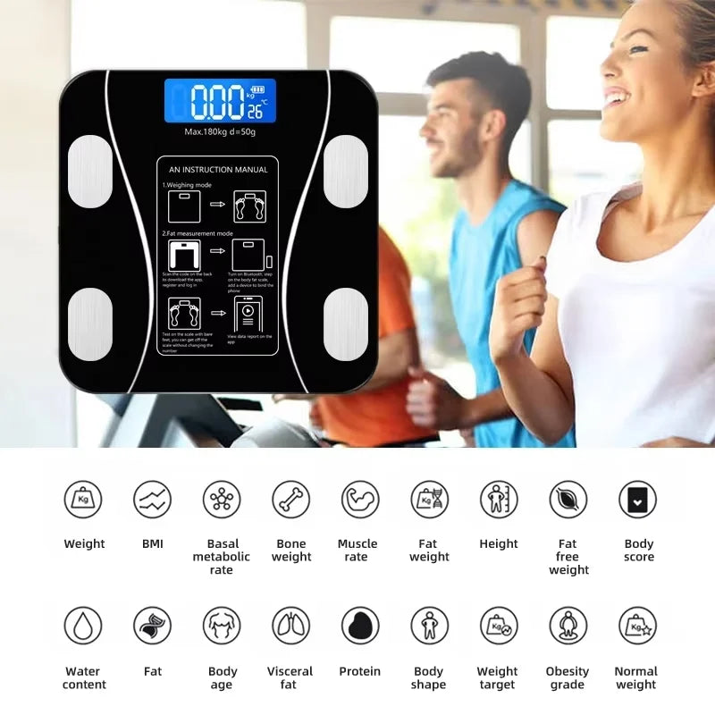 Smart Body-Fat Analysing Bathroom Scale