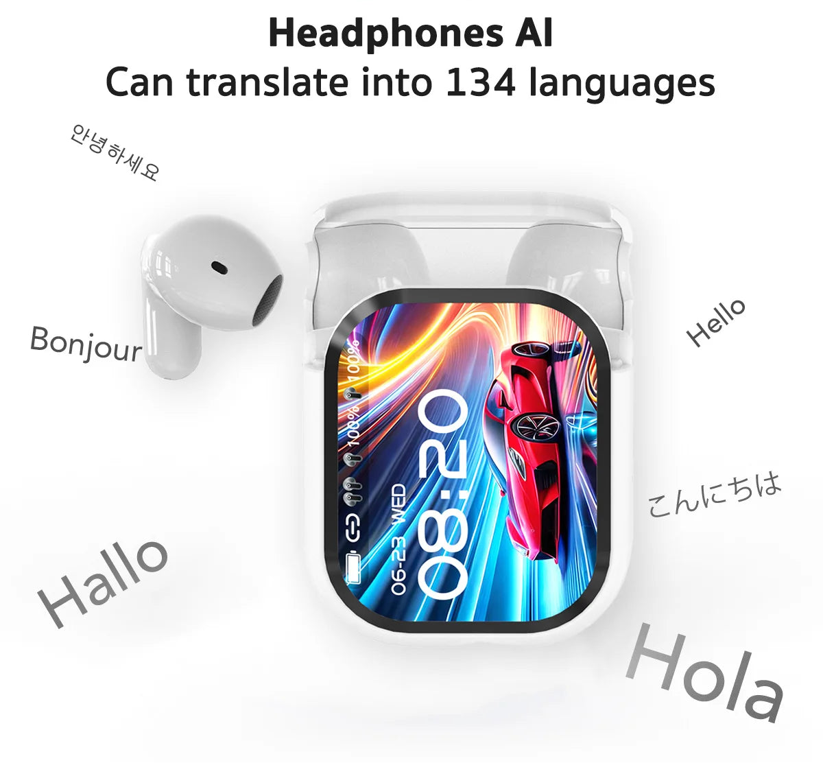 Bluetooth V6.0 Earphones AI Translator