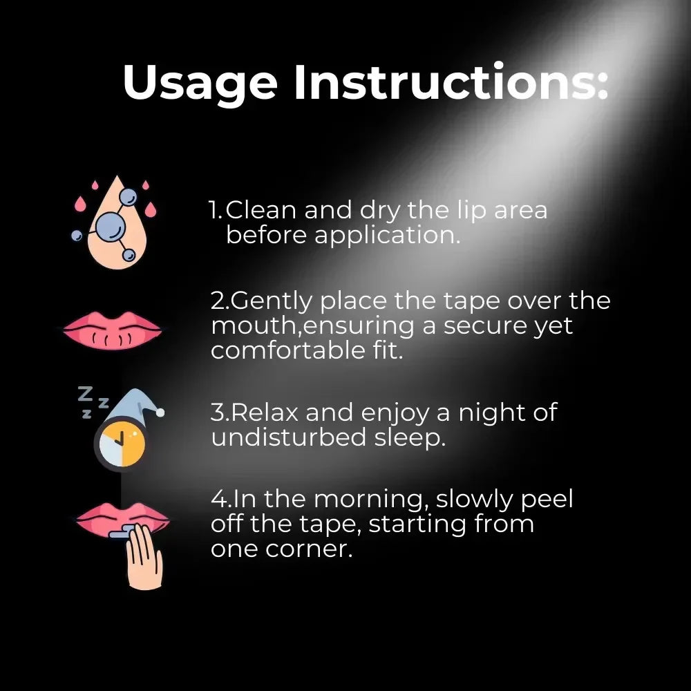 Anti-Snoring Sleep Mouth Tape (30–60 Pcs)